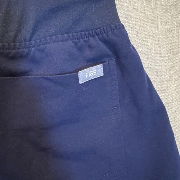 FIGS Zamora Jogger Scrub Pants XXS Navy Blue Technical Collection - Picture 8 of 8